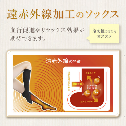 お得な2足セット 遠赤外線着圧ソックス(ノーマルタイプ) ARISAYA
