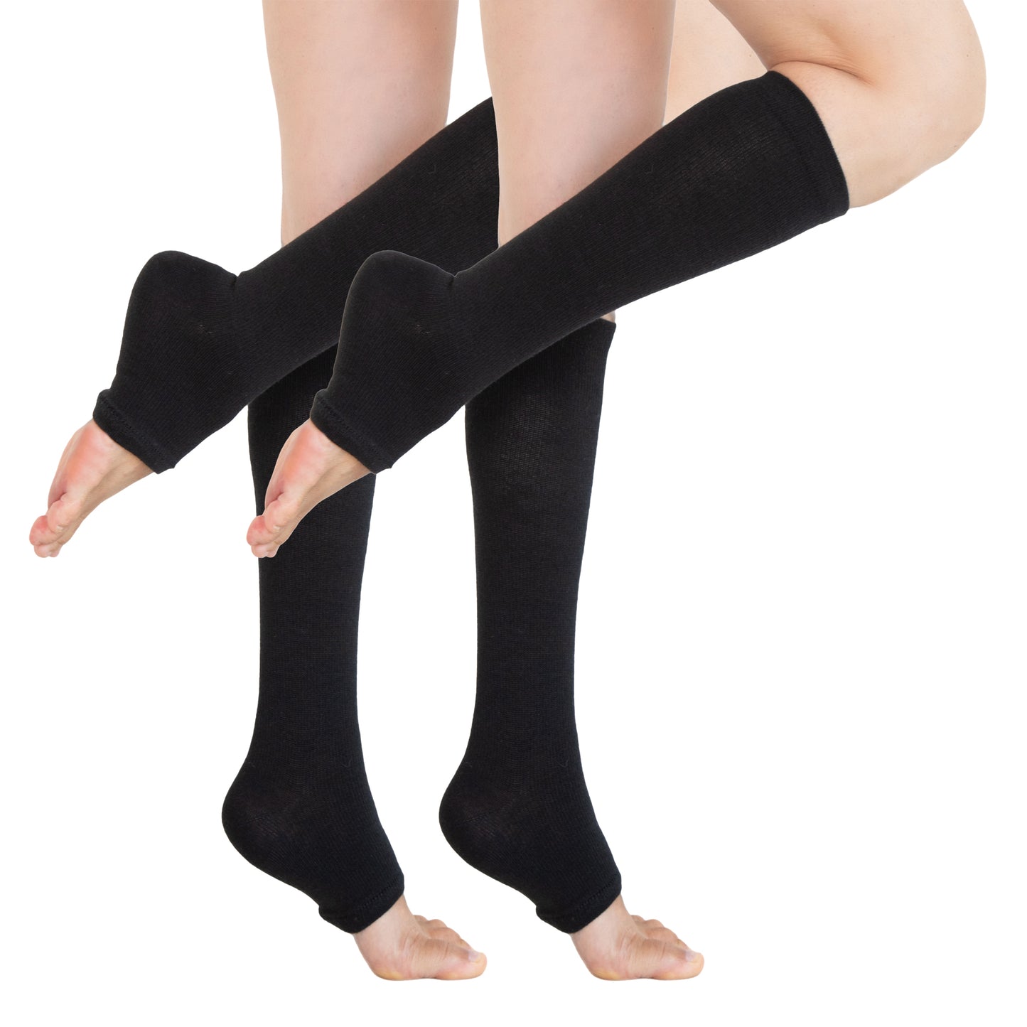 お得な2足セット 遠赤外線着圧ナイトソックス(オープントゥタイプ) ARISAYA